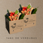 14kg de vegetales al mes en dos entregas