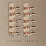 12 docenas (144 huevos) en dos entregas