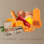 12 docenas + 32kg verduras (2 entregas)