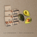 6 docenas y media + 6kg de aguacates en dos entregas